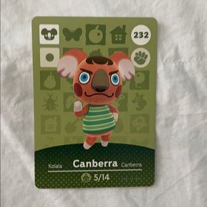 Animal Crossing Amiibo card - Canberra